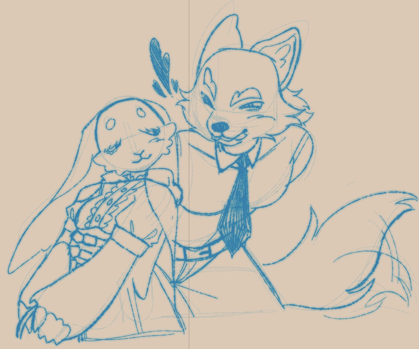 Bunny and Mr Wolf